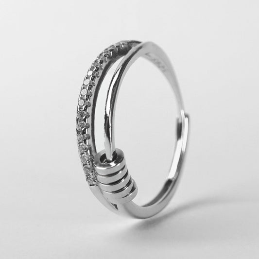 925 Sterling Silver - Daisy Skjutbar Ring