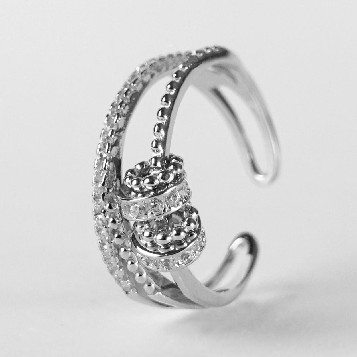 925 Sterling Silver - Serenity Skjutbar Ring